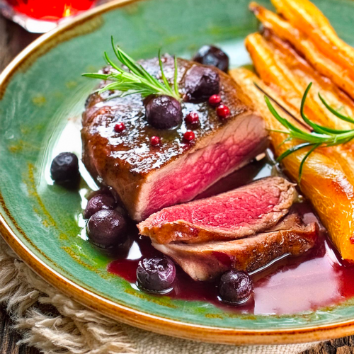 Tre imperdibili ricette di carne con i mirtilli